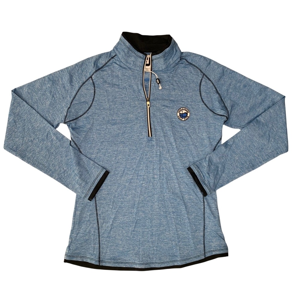 FootJoy FJ Devils Ridge Golf Club Pullover Blue Quarter Zip Women's Small New